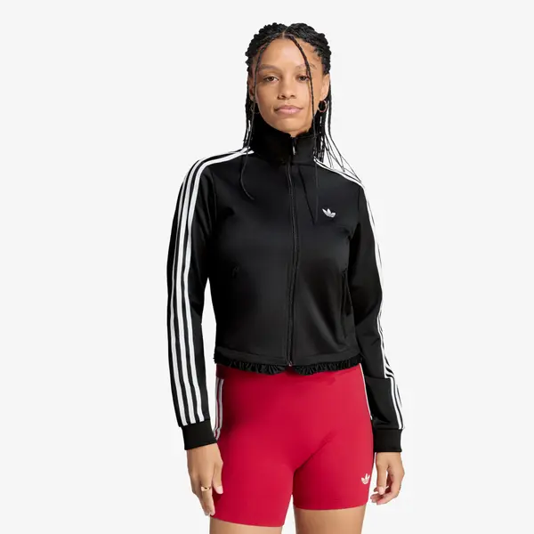 adidas Originals Hoodica adidas Pleated Firebird Track Top Black XS