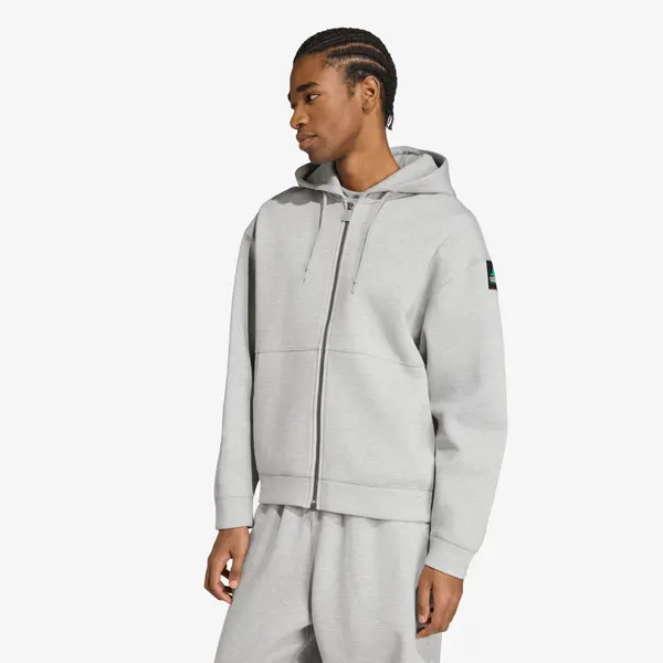 adidas Originals Hoodica adidas Spacer Full Zip Hoodie Medium Grey Heather L