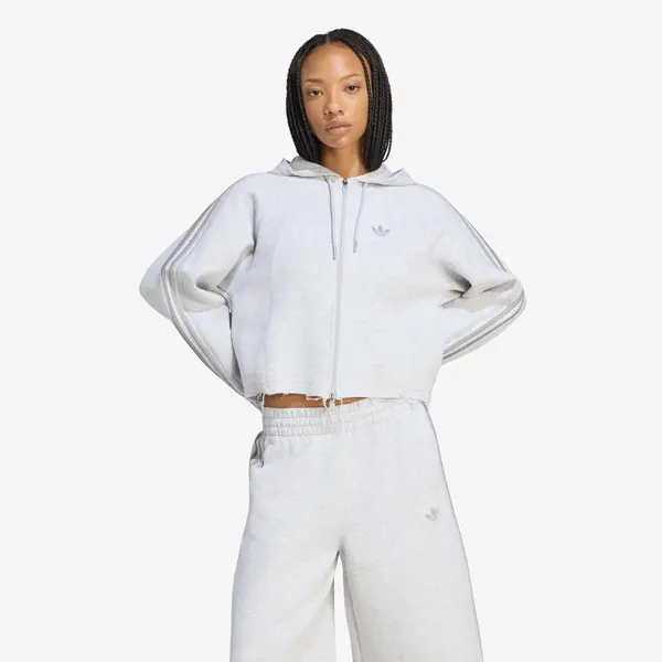 adidas Originals Hoodica adidas SST 2.0 Cropped Hoody Light Grey Heather/ Light Grey Heather XS