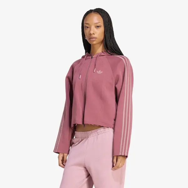 adidas Originals Hoodica adidas SST 2.0 Cropped Hoody Quiet Crimson/ Wonder Oxide M