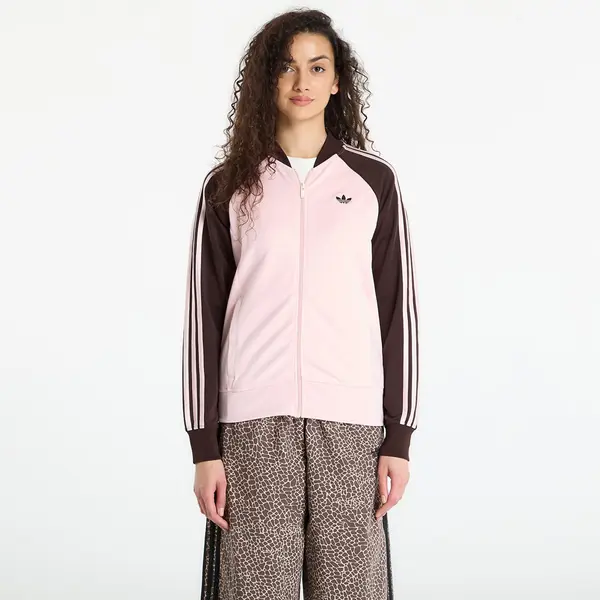 adidas Originals Hoodica adidas Sst Classic Track Top Sandy Pink/ Aurora Coffee M