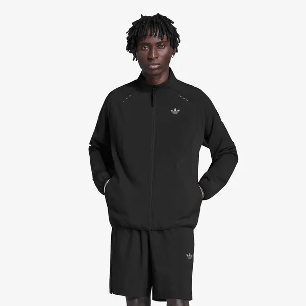 adidas Originals Hoodica adidas Tech Trefoil Essentials Fz Hood Track Top Black XL