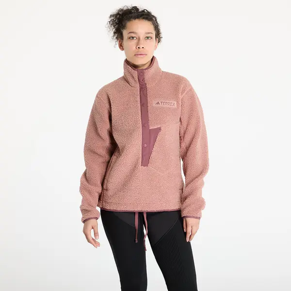 adidas Performance Hoodica adidas Terrex Xploric High Pile Fleece Pullover Warm Clay XS