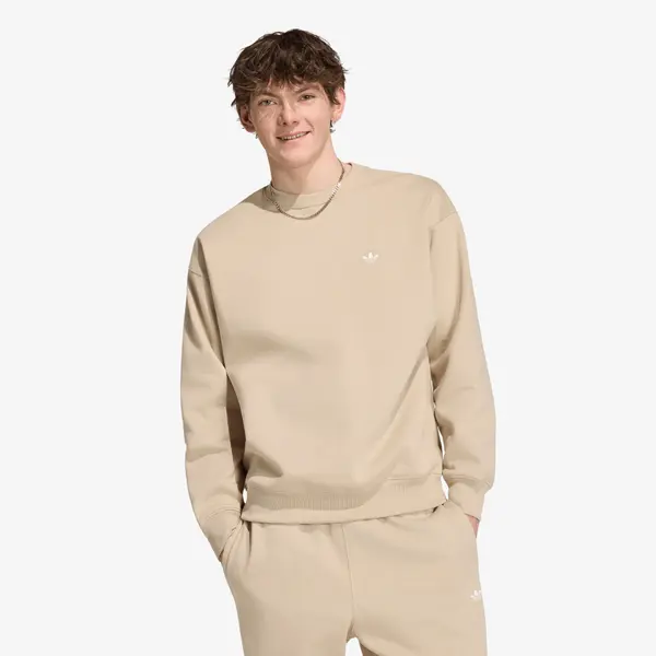 adidas Originals Hoodica adidas Trefoil Essentials Loose Crew Sweatshirt Khaki Three M