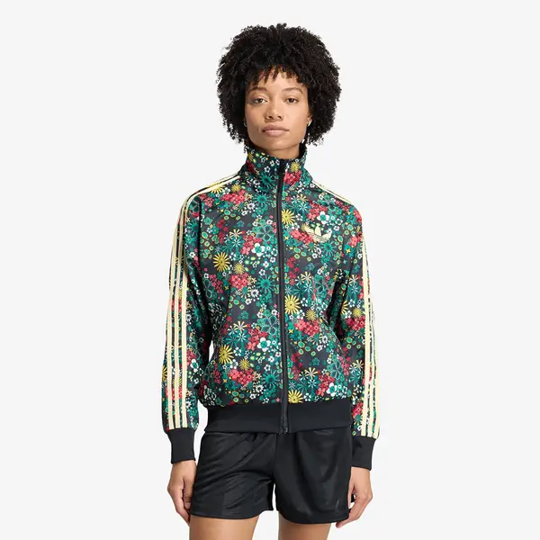 adidas Originals Hoodica adidas X Liberty London Firebird Track Top Black/ Bold Green/ Collegiate Green- Eqt Yellow XS