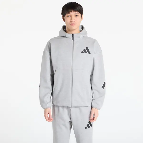 adidas Performance Hoodica adidas Z.N.E. Full-Zip Hooded Track Jacket Medium Grey Heather XXL