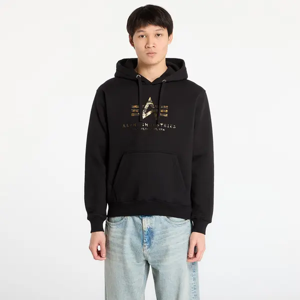 Alpha Industries Hoodica Alpha Industries Basic Hoodie BL Effect Print Black M