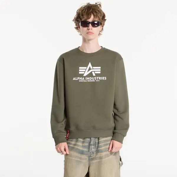 Alpha Industries Hoodica Alpha Industries Basic Hoody Small Logo II Dark Olive L