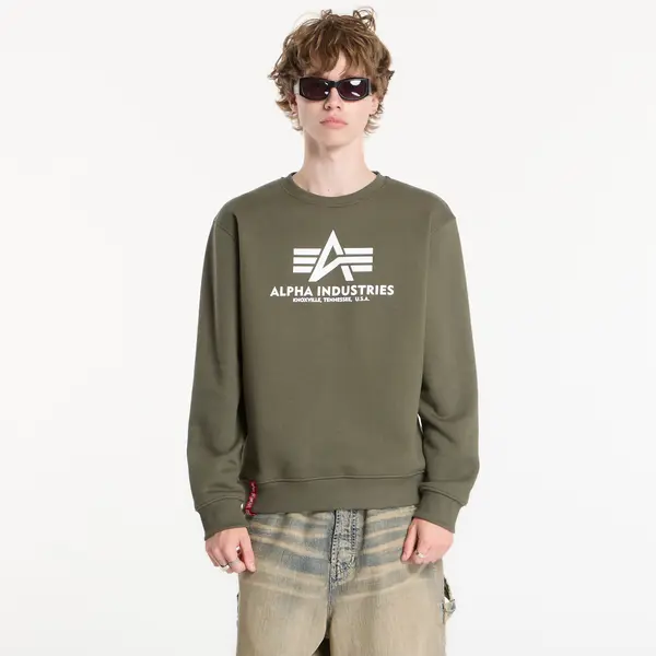 Alpha Industries Hoodica Alpha Industries Basic Hoody Small Logo II Dark Olive XL