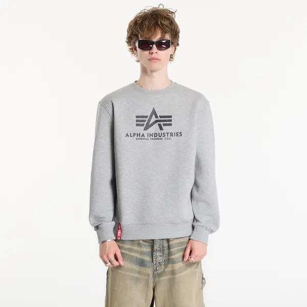 Alpha Industries Hoodica Alpha Industries Basic Hoody Small Logo II Grey Heather S