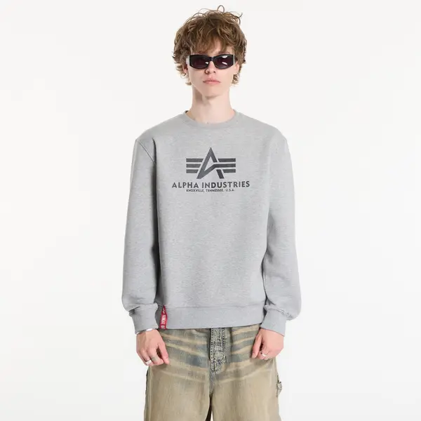 Alpha Industries Hoodica Alpha Industries Basic Hoody Small Logo II Grey Heather XXL