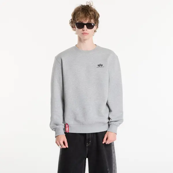 Alpha Industries Hoodica Alpha Industries Basic Small Logo Sweatshirt Grey Heather L