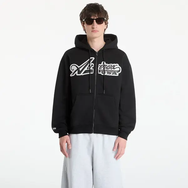 Avirex Hoodica Avirex Script Hoodie Black L