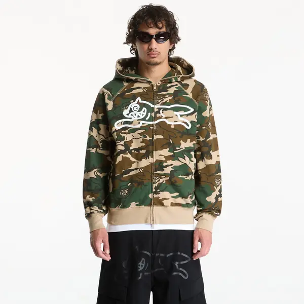 Billionaire Boys Club Icecream Hoodica Billionaire Boys Club Icecream Running Dog Woodland Camo Zip Through Hood Multi S