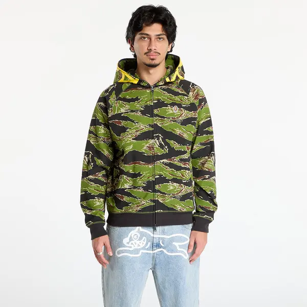 Billionaire Boys Club Icecream Hoodica Billionaire Boys Club Icecream Smiley Tiger Stripe Full Zip-Through Hood Camo S