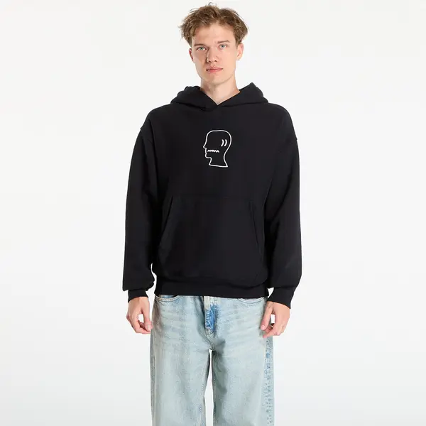 Brain Dead Hoodica Brain Dead Logo Head Hoodie Black S