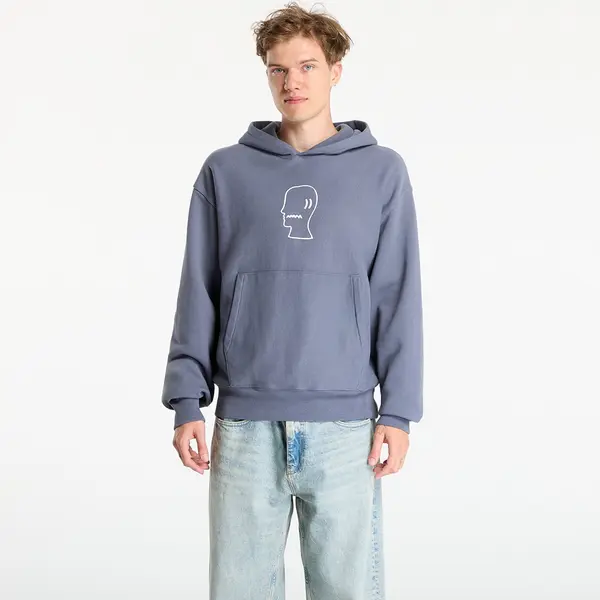 Brain Dead Hoodica Brain Dead Logo Head Hoodie Slate XL