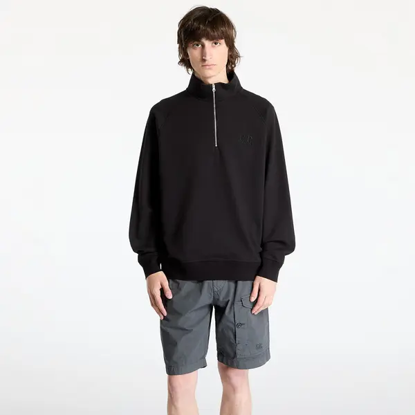 C.P. Company Hoodica C.P. Company Diagonal Raised Fleece Sweatshirt Black S