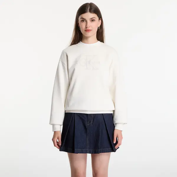 Calvin Klein Hoodica Calvin Klein Jeans Ls Baby Terry Seasonal Monologo Hoodie Tofu M