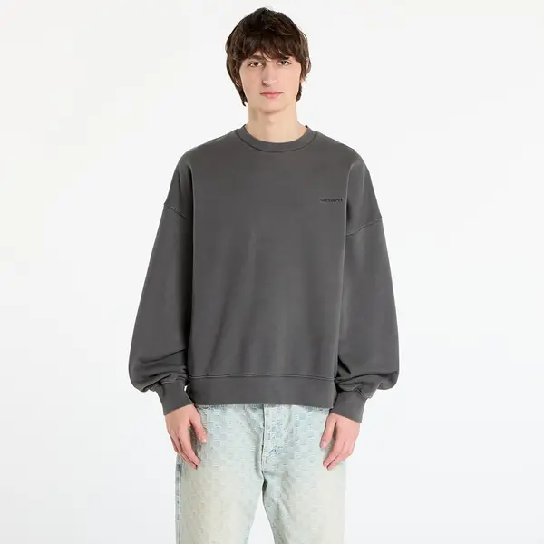 Carhartt WIP Hoodica Carhartt WIP Benton Sweat Graphite Garment Dyed XS