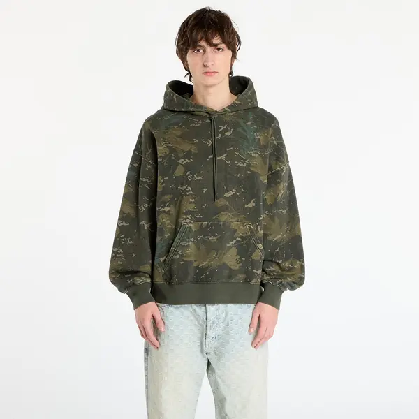 Carhartt WIP Hoodica Carhartt WIP Hooded Benton Sweat Camo Combi/ Green Garment Dyed XL