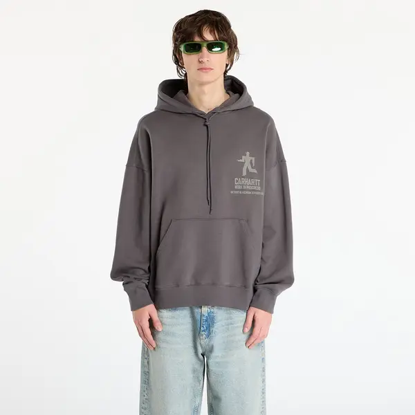 Carhartt WIP Hoodica Carhartt WIP Hooded Distance Sweat Graphite Stone Dyed S