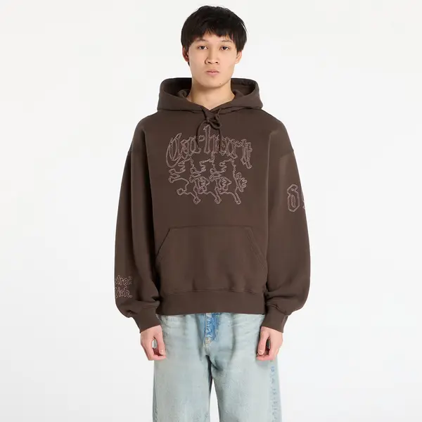 Carhartt WIP Hoodica Carhartt WIP Hooded Hackwork Sweat Vitola/ Glassy Pink XL