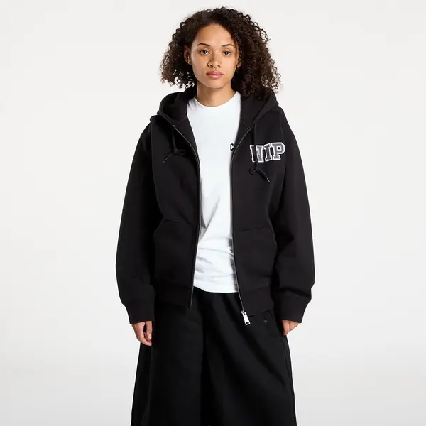 Carhartt WIP Hoodica Carhartt WIP Hooded Mini Wip Sweat Jacket Black Stone Washed XS