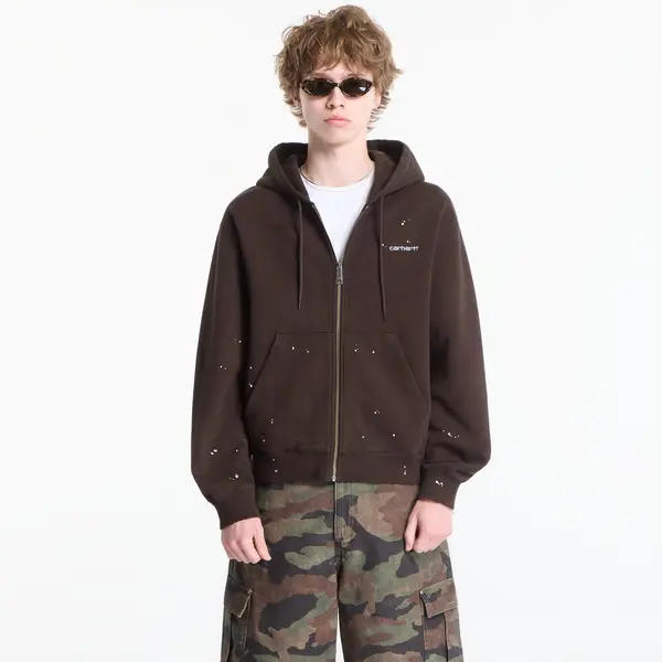 Carhartt WIP Hoodica Carhartt WIP Hooded Painter Jacket UNISEX Tobacco Destroy Wash, Splatter L