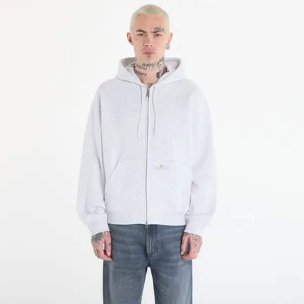 Carhartt WIP Hoodica Carhartt WIP Hooded WIP Label Sweat Jacket UNISEX Ash Heather XS