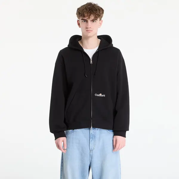 Carhartt WIP Hoodica Carhartt WIP Hooded WIP Label Sweat Jacket UNISEX Black M