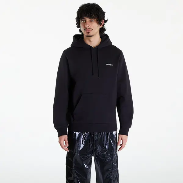 Carhartt WIP Hoodica Carhartt WIP Script Embroidery Hoodie UNISEX Black/ White S