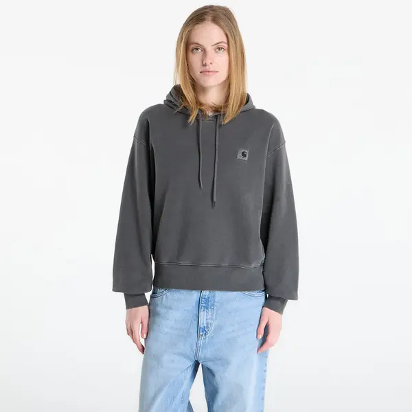 Carhartt WIP Hoodica Carhartt WIP W' Hooded Nelson Sweat Black Garment Dyed M