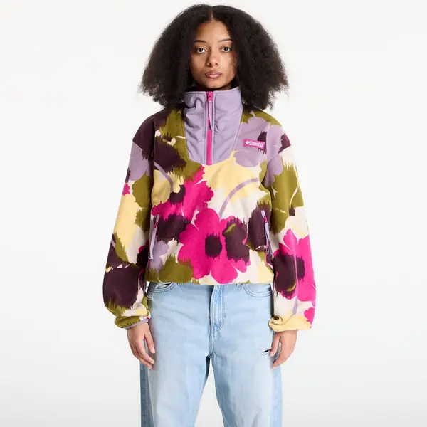Columbia Hoodica Columbia Sequoia Grove™ Half Zip Fleece With Print Fuchsia/ Ikatbloom XS