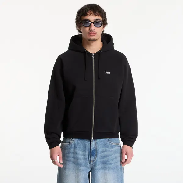 DIME Hoodica Dime Classic Small Logo Zip Hoodie UNISEX Black L
