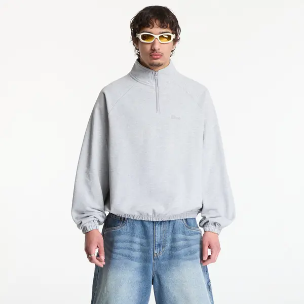 DIME Hoodica Dime Classic Terry Quarter Zip UNISEX Heather Gray L