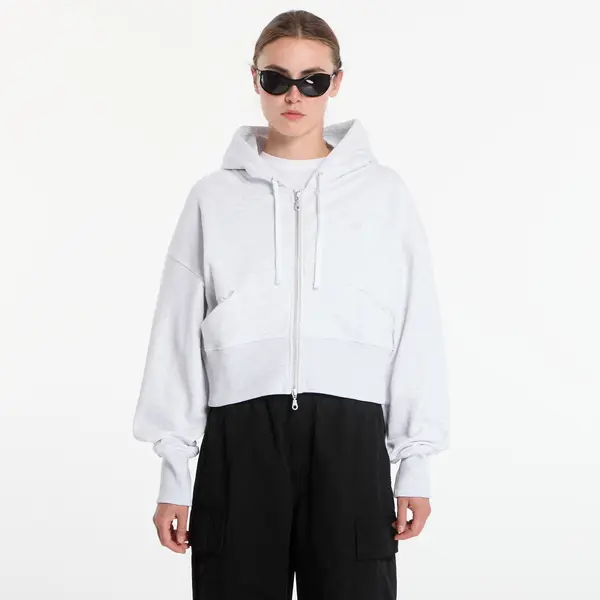 DIME Hoodica Dime Cropped Zip Hoodie Ash S