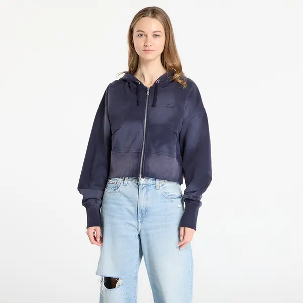 DIME Hoodica DIME Cropped Zip Hoodie Navy Washed M