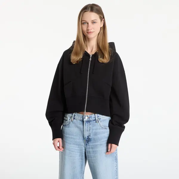 DIME Hoodica DIME Cropped Zip Hoodie UNISEX Black L