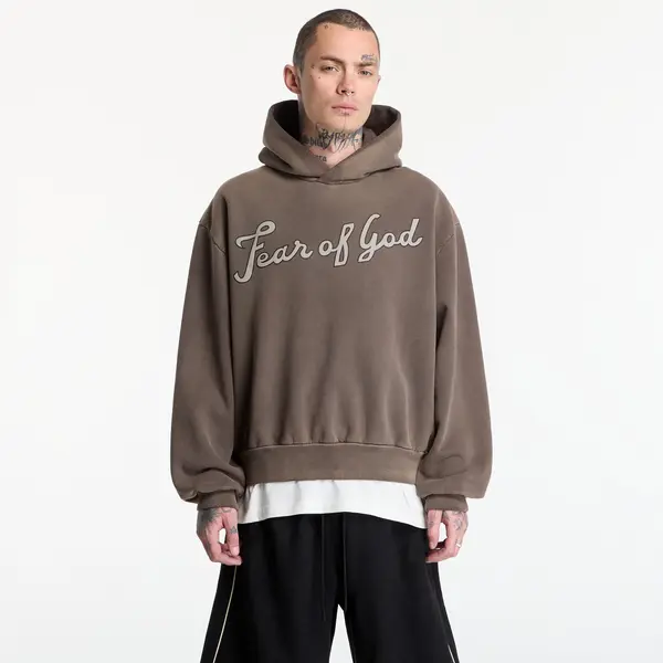 Fear of God Hoodica Fear Of God 26 Classic Fit Half Raglan Hoodie Faded Brown XL
