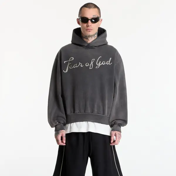 Fear of God Hoodica Fear Of God 26 Classic Fit Half Raglan Hoodie Off Black S