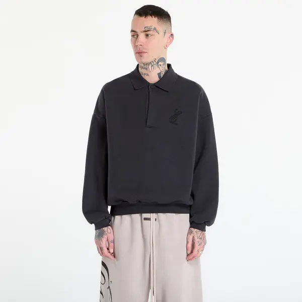 Fear of God Essentials Hoodica Fear of God Essentials Classic Polo Sweatshirt Vintage Black XXL