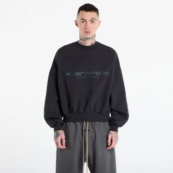 Fear of God Essentials Hoodica Fear of God Essentials Cropped Relaxed Sweatshirt Vintage Black XXL