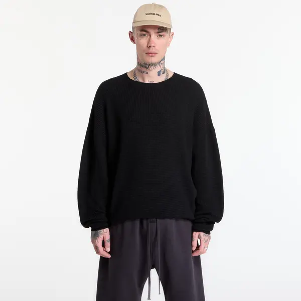 Fear of God Essentials Hoodica Fear of God Essentials Signature Waffle 90'S Crewneck Vintage Black S
