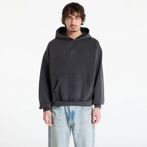 Filling Pieces Hoodica Filling Pieces Hoodie Boxy Embroidered Vintage Black XL
