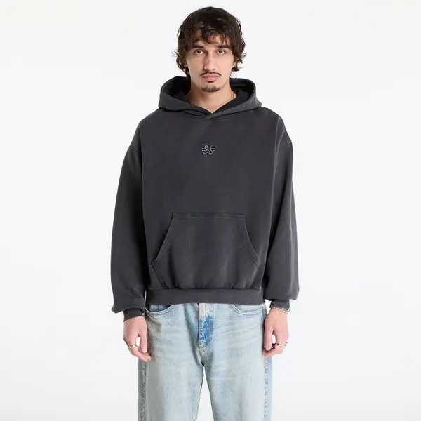Filling Pieces Hoodica Filling Pieces Hoodie Boxy Embroidered Vintage Black XL