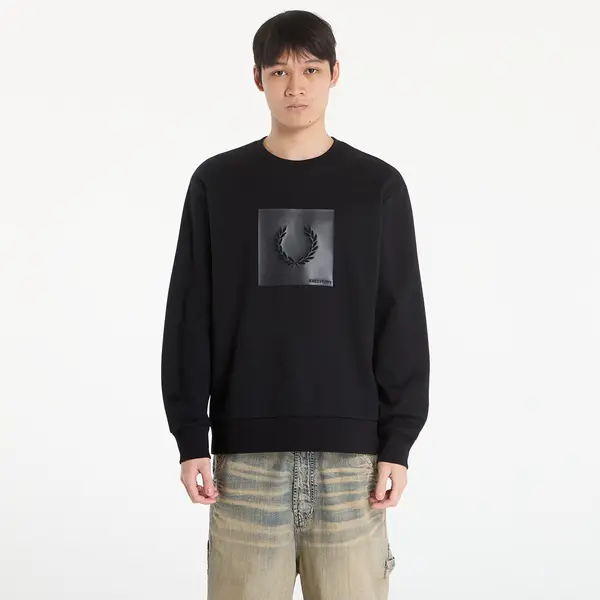FRED PERRY Hoodica FRED PERRY Box Graphic Sweatshirt Black/ Anchorgrey XL
