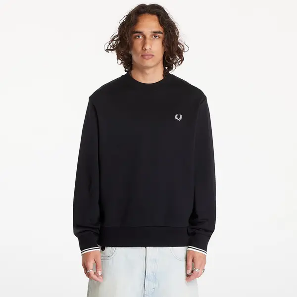FRED PERRY Hoodica FRED PERRY Crew Neck Sweatshirt Black L