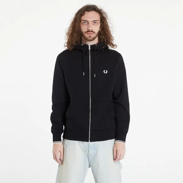 FRED PERRY Hoodica FRED PERRY Hooded Zip Through Sweatshirt Black M