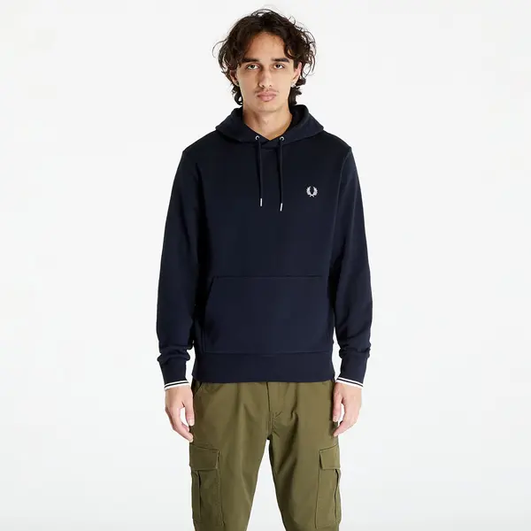 FRED PERRY Hoodica FRED PERRY Tipped Hooded Sweatshirt Navy L